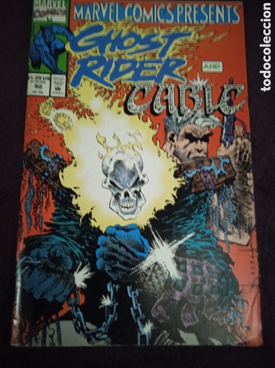 C&oacute;mics: Marvel Comics Presents N&ordm; 92 Ghost Rider And Cable -COMICS USA - MARVEL 1991 - Foto 1
