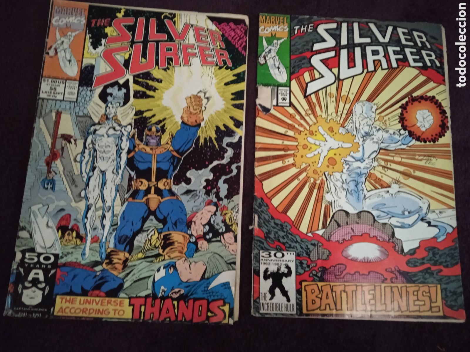 C&oacute;mics: SILVER SURFER VOL. 3 N&ordm; 55 Y 62 -COMICS USA - MARVEL - Foto 1