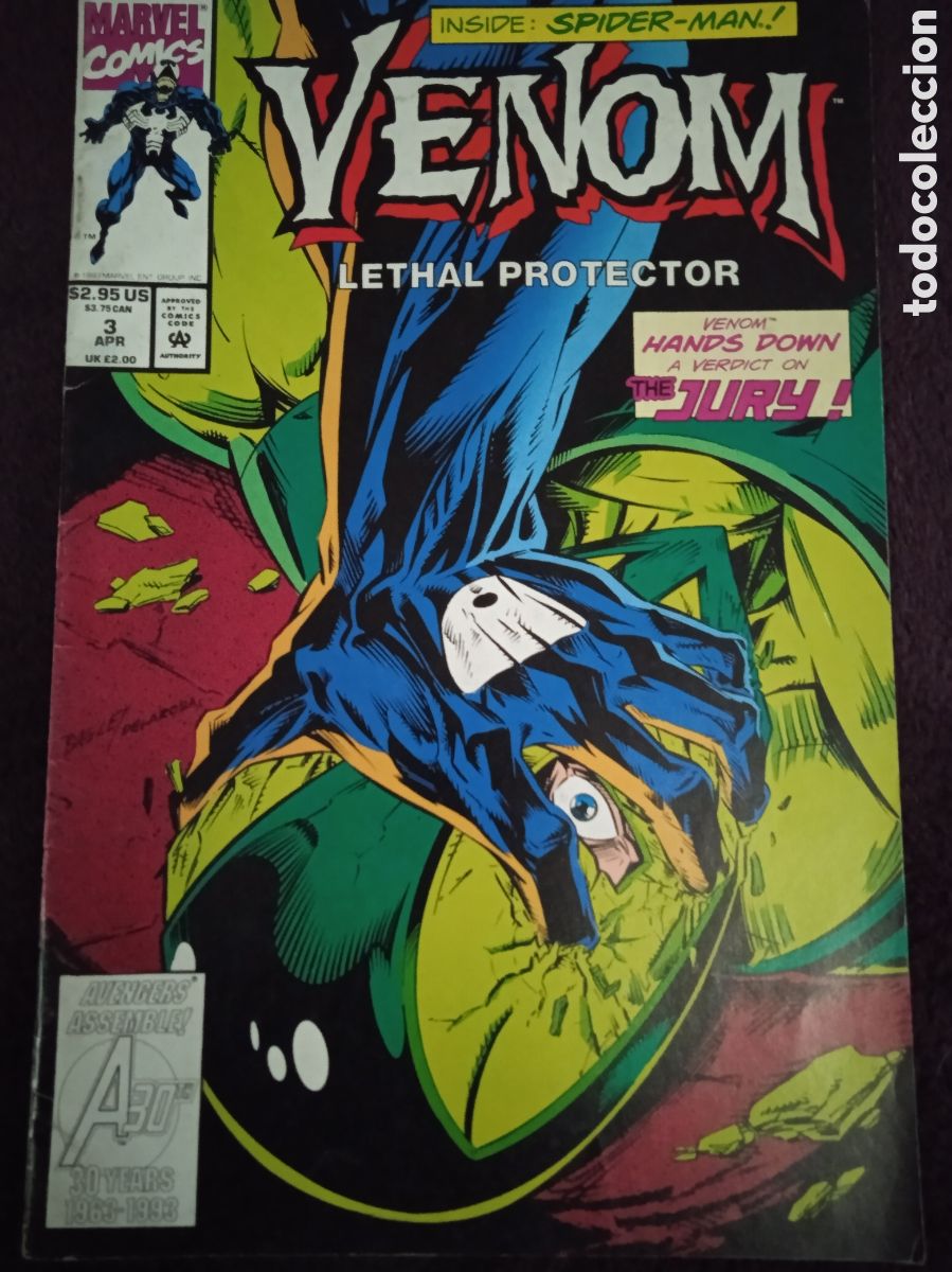 C&oacute;mics: VENOM LETHAL PROTECTOR VOL. 1 N&ordm; 3 -COMICS USA - MARVEL 1993 - Foto 1