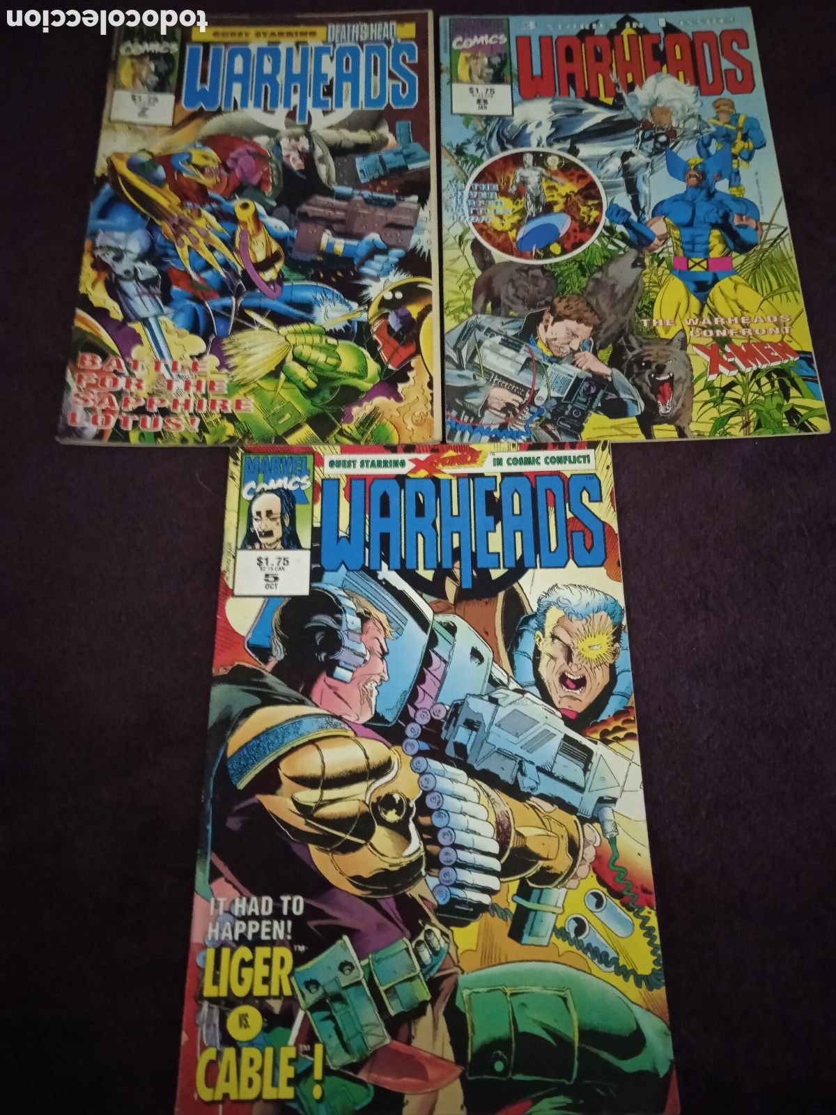C&oacute;mics: WARHEADS LOTE 3 EJEMPLARES - COMICS USA - MARVEL - Foto 1