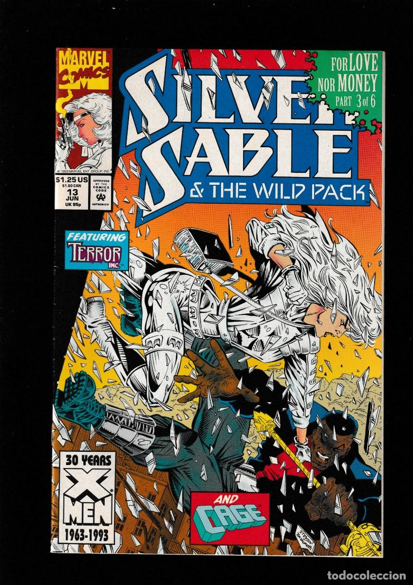 C&oacute;mics: SILVER SABLE 13 - MARVEL 1992 VFN / GREGORY WRIGHT & STEVEN BUTLER / TERROR INC / CAGE - Foto 1