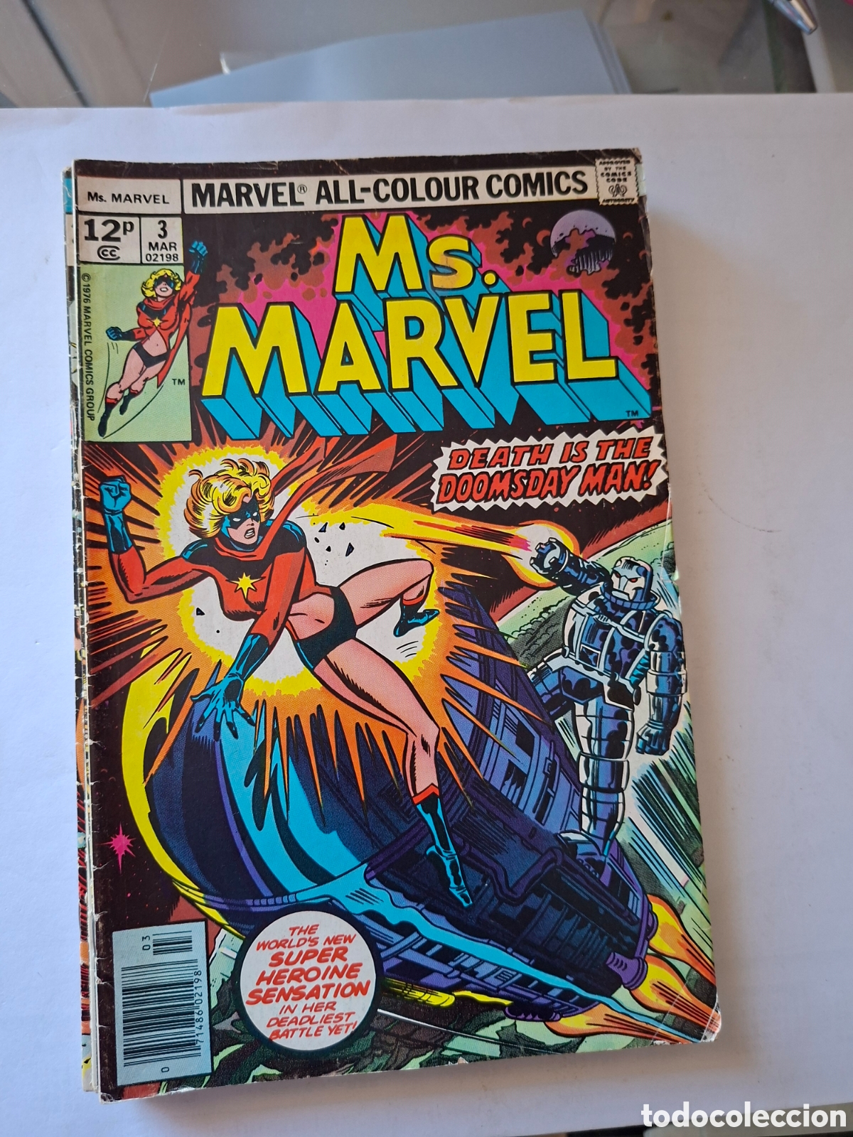 C&oacute;mics: Ms. MARVEL # 3 MARVEL USA UK 1977 John Buscema - Foto 1