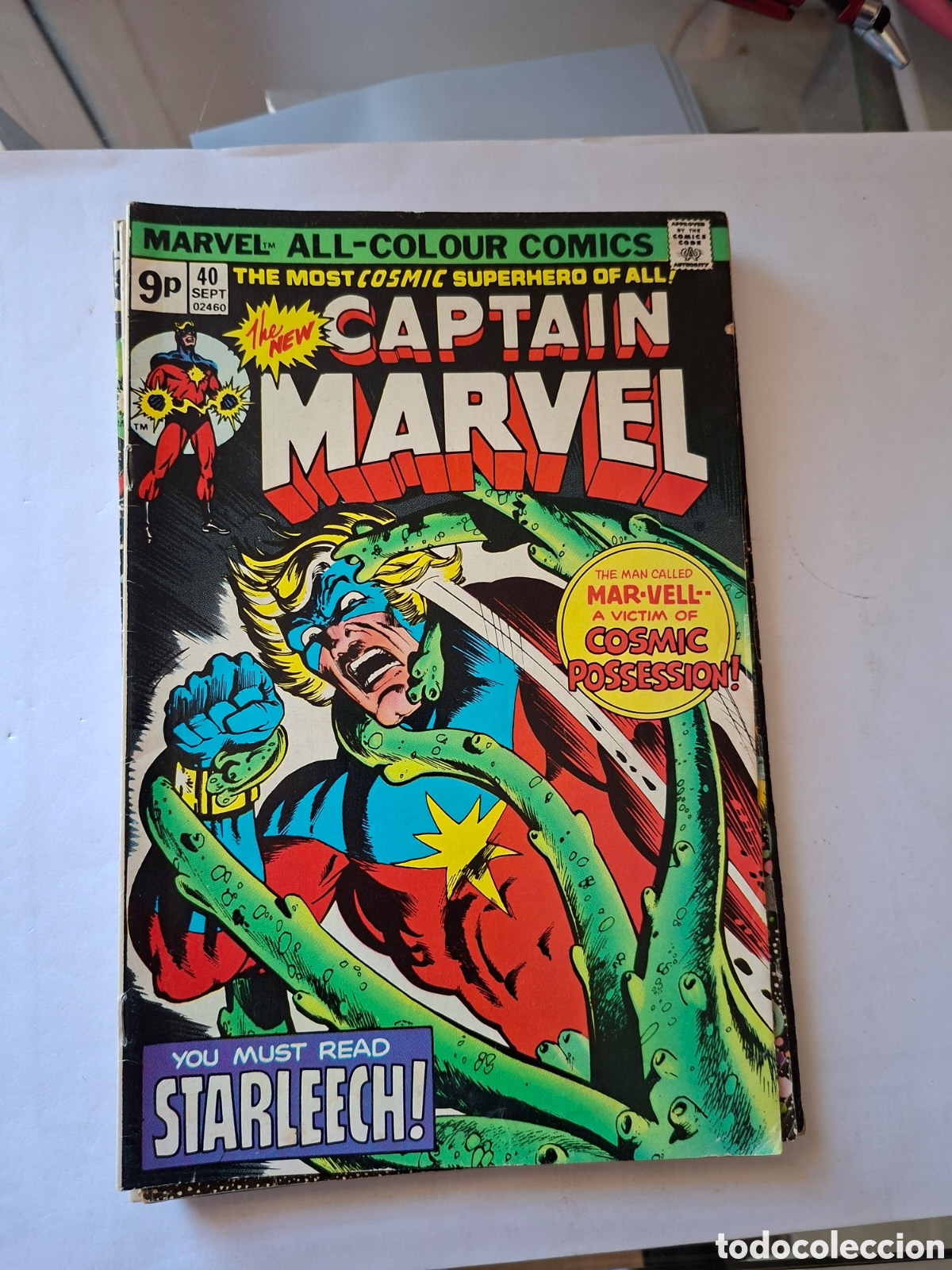 C&oacute;mics: CAPTAIN MARVEL # 40 MARVEL USA UK 1976 - Foto 1