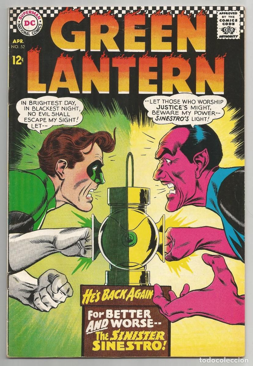 C&oacute;mics: GREEN LANTERN #52 FN(6.0), DC COMICS 1967 - Foto 1