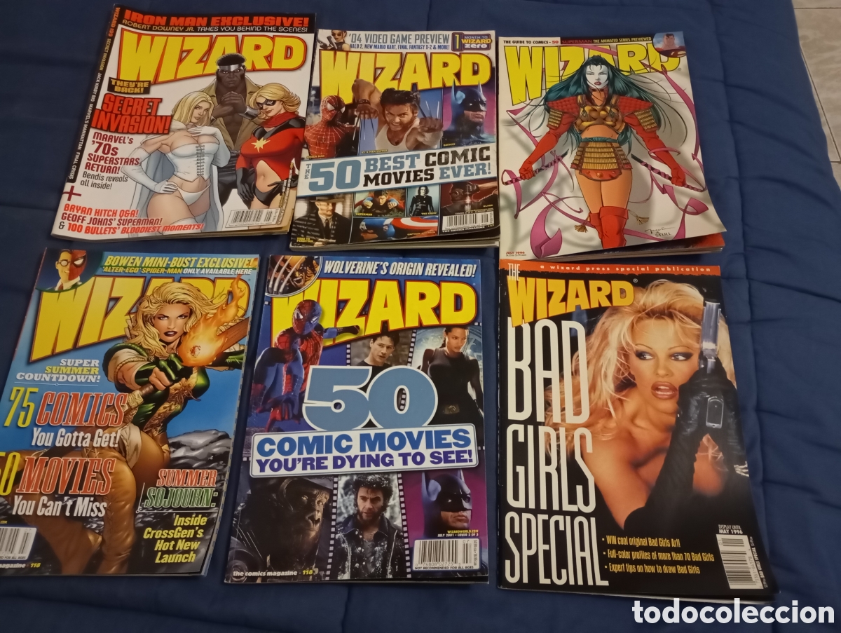 C&oacute;mics: THE WIZARD - LOTE DE 5 N&Uacute;MEROS - Foto 1