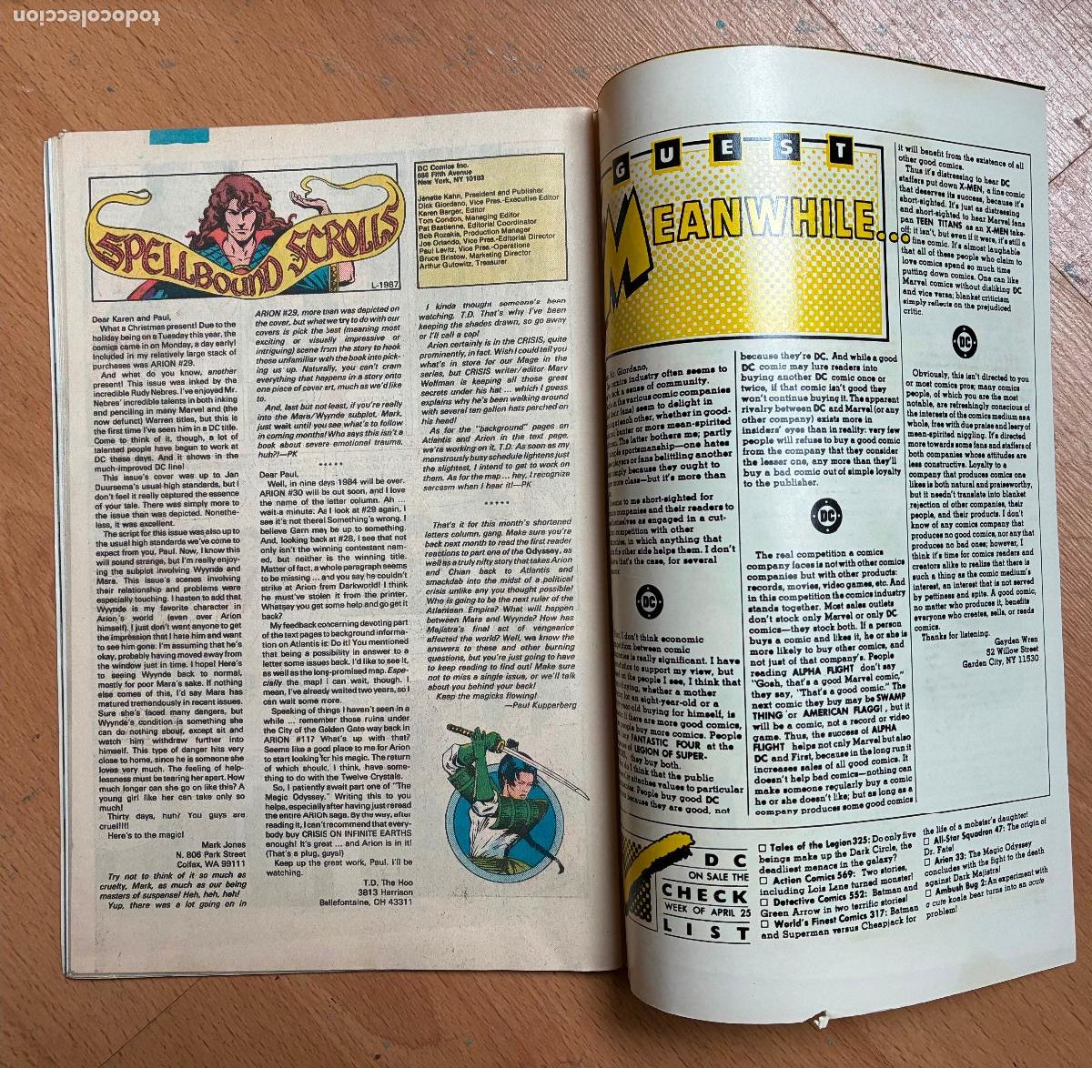 C&oacute;mics: ARION, Numero 33, COMIC USA ,DC - Foto 5