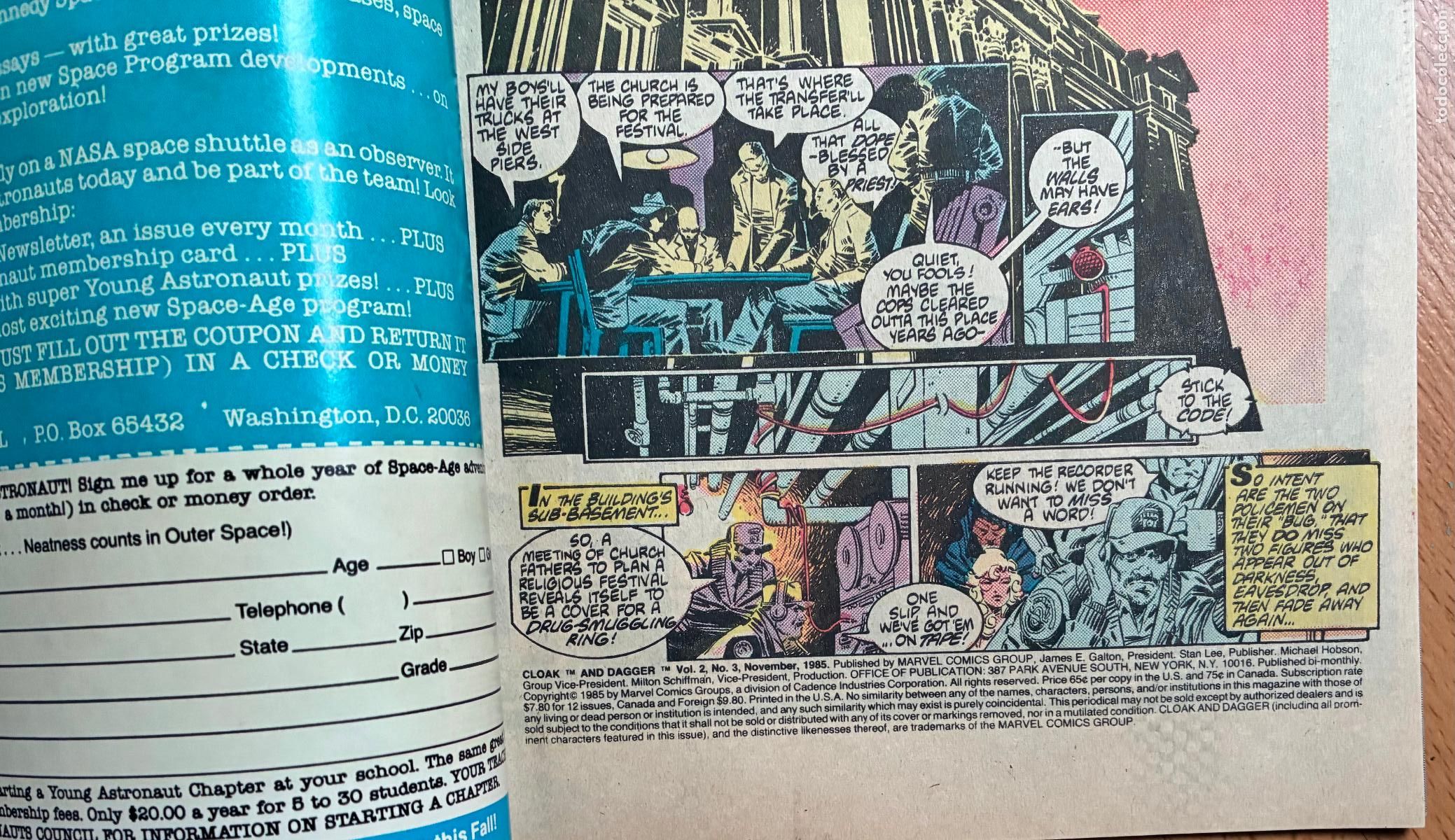 C&oacute;mics: CLOAK DAGGER, MARVEL, Numero 65, Comic USA, A&ntilde;os 80 - Foto 4