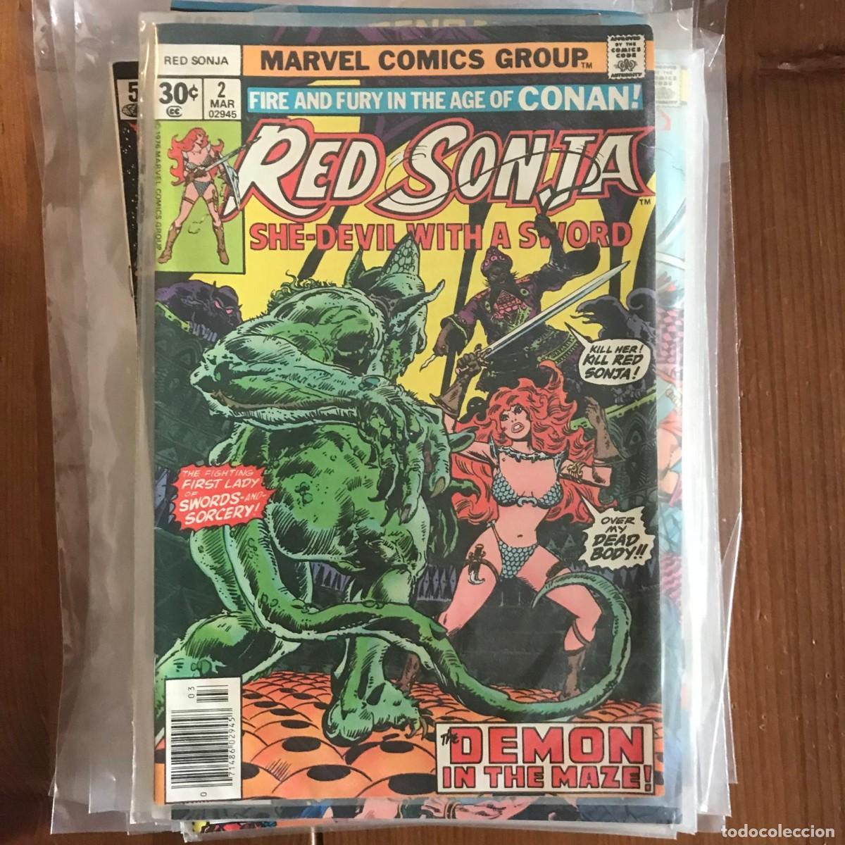 C&oacute;mics: MARVEL: RED SONJA #2 - EN INGL&Eacute;S EDICI&Oacute;N USA 1977 - Foto 1