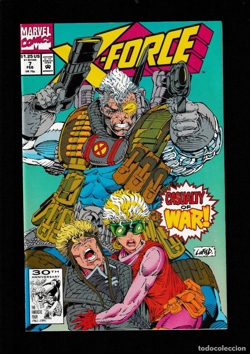 C&oacute;mics: X-FORCE 7 - MARVEL 1992 VFN/NM / ROB LIEFELD - Foto 1