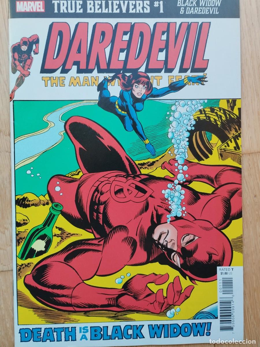 C&oacute;mics: DAREDEVIL True Believers 1 &rdquo;Death is a Black Widow!&rdquo; C&oacute;mic en ingl&eacute;s - Foto 1