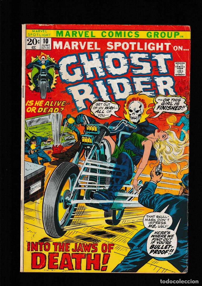 C&oacute;mics: MARVEL SPOTLIGHT 10 GHOST RIDER - MARVEL 1973 VG/FN - Foto 1