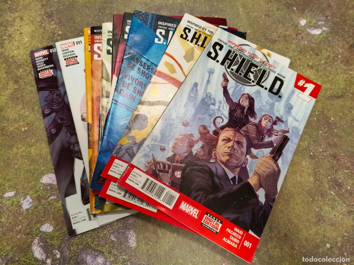 C&oacute;mics: Shield 1-12 Complete Comic Lot Run Set Marvel Collection Mark Waid - Foto 1