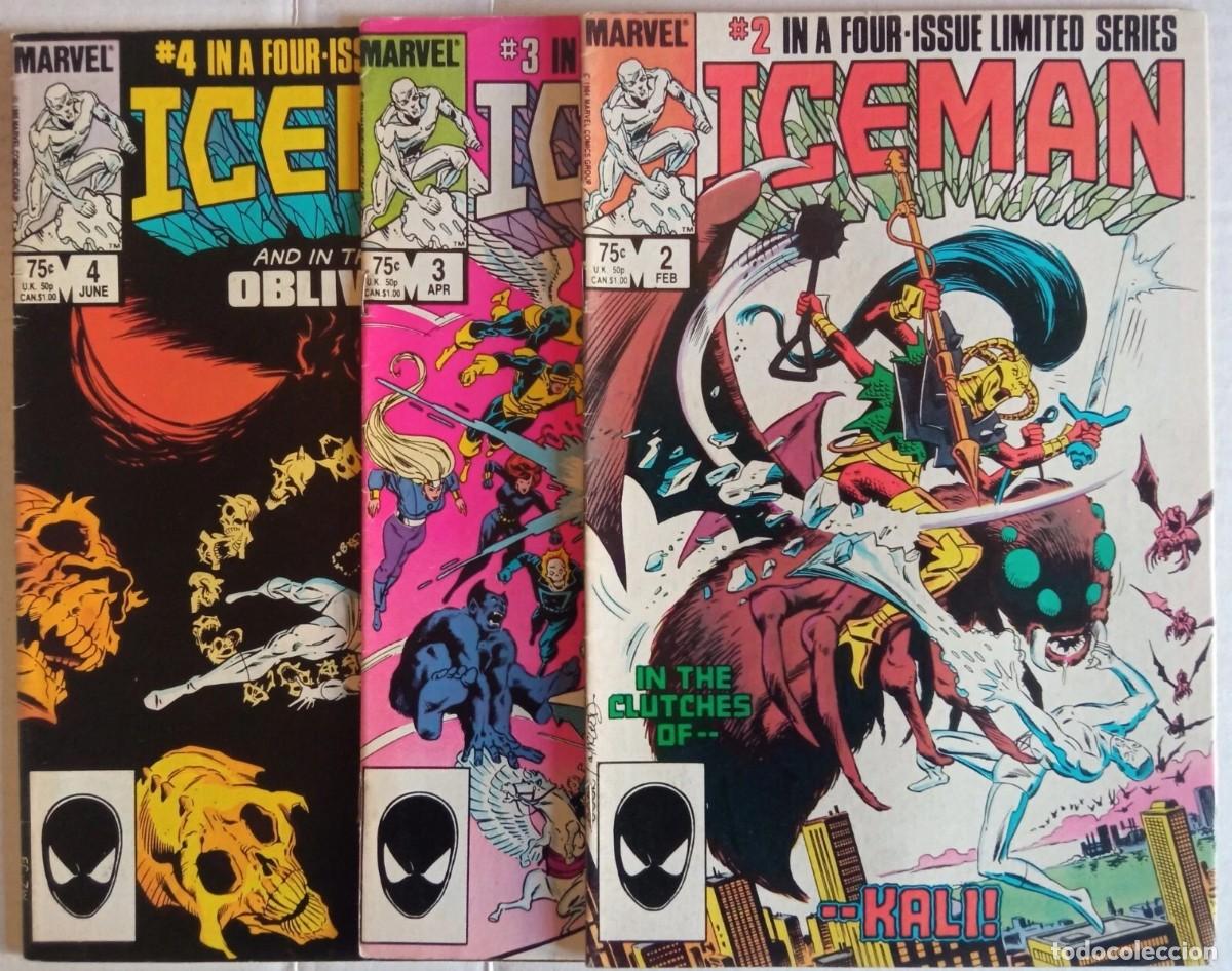 C&oacute;mics: Iceman #2-3-4 Marvel Comics - 1984 - USA - Foto 1