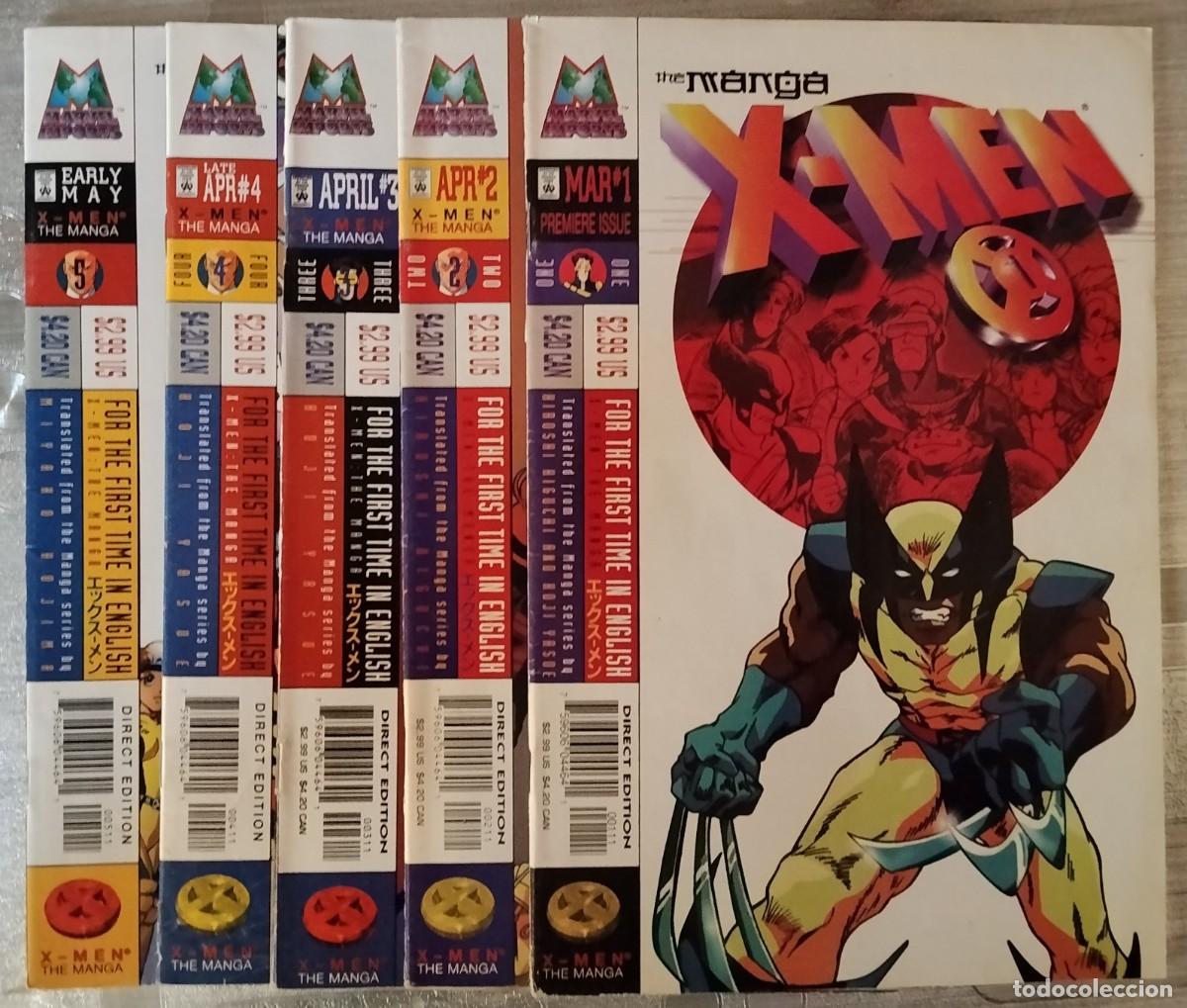 C&oacute;mics: X-Men: The Manga # 1-5 (1998) Marvel Comics - Foto 1