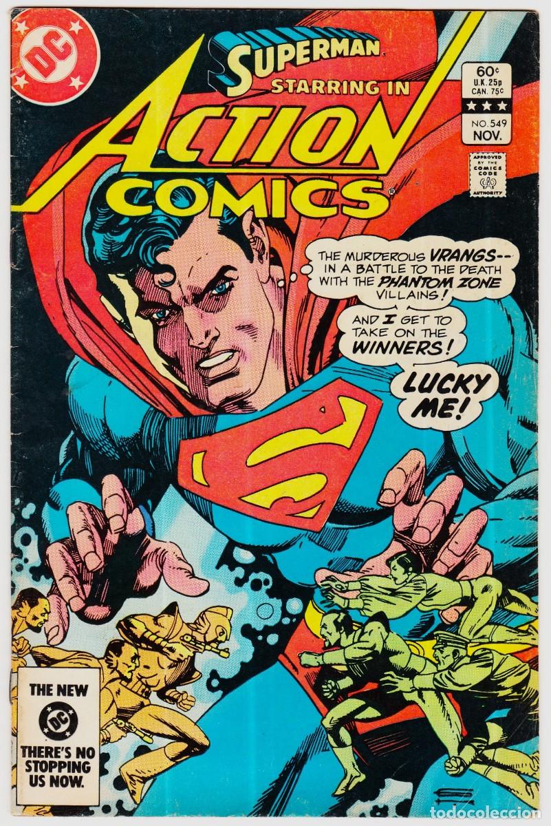 C&oacute;mics: ACTION COMICS starring SUPERMAN: 549 (1983). Ed. DC comics original USA. - Foto 1