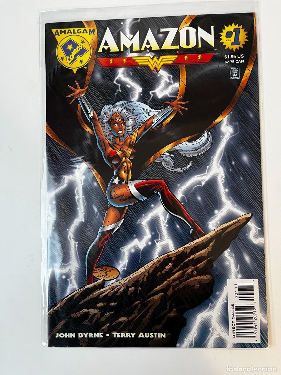 C&oacute;mics: LOTE AMALGAM AMAZON BRUCE WAYNE BULLETS & BRACELETS DC MARVEL 1996 - Foto 1