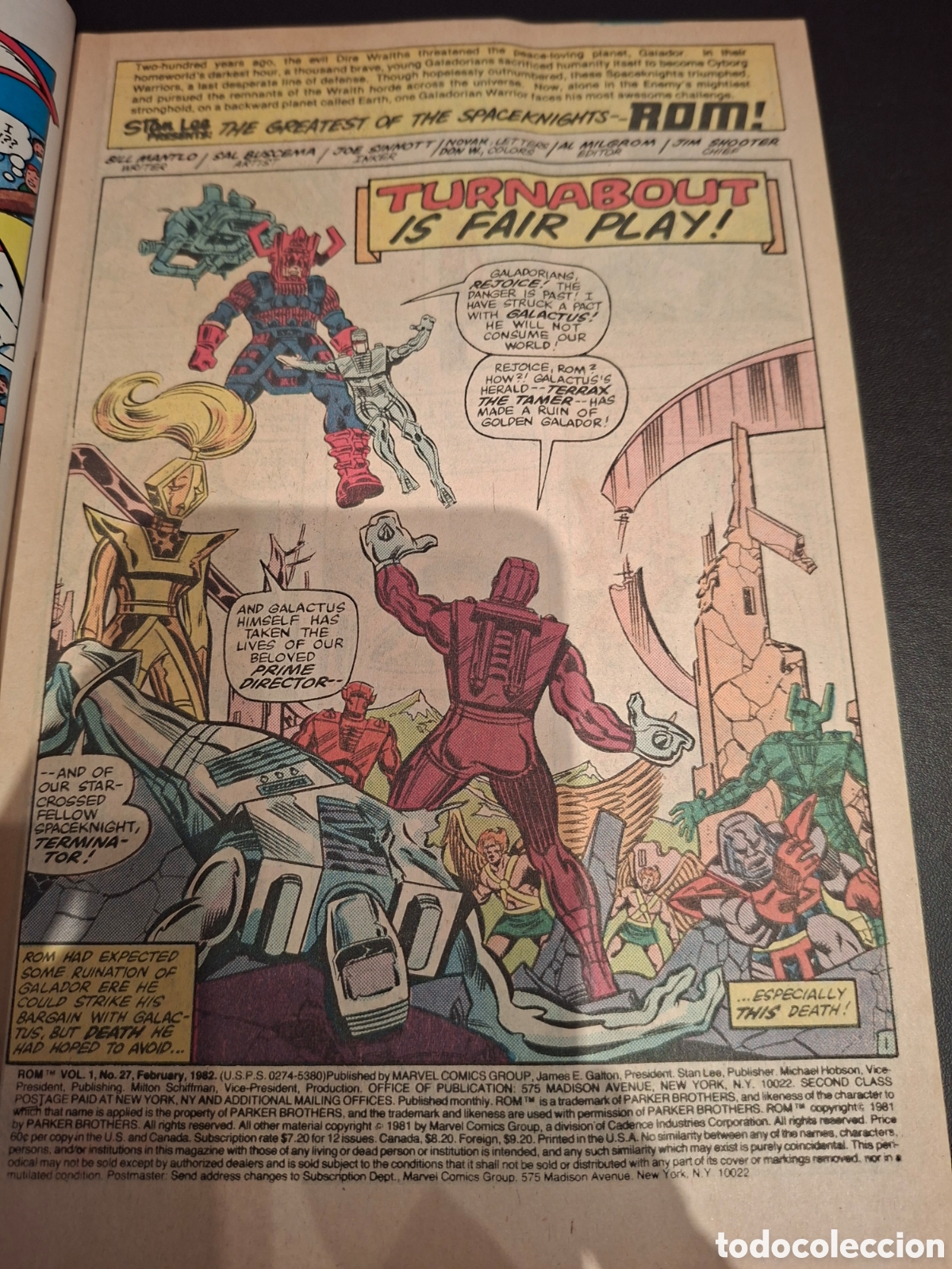 C&oacute;mics: ROM SPACEKNIGHT 27 - MARVEL 1982 / PORTADA AL MILGROM - Foto 2