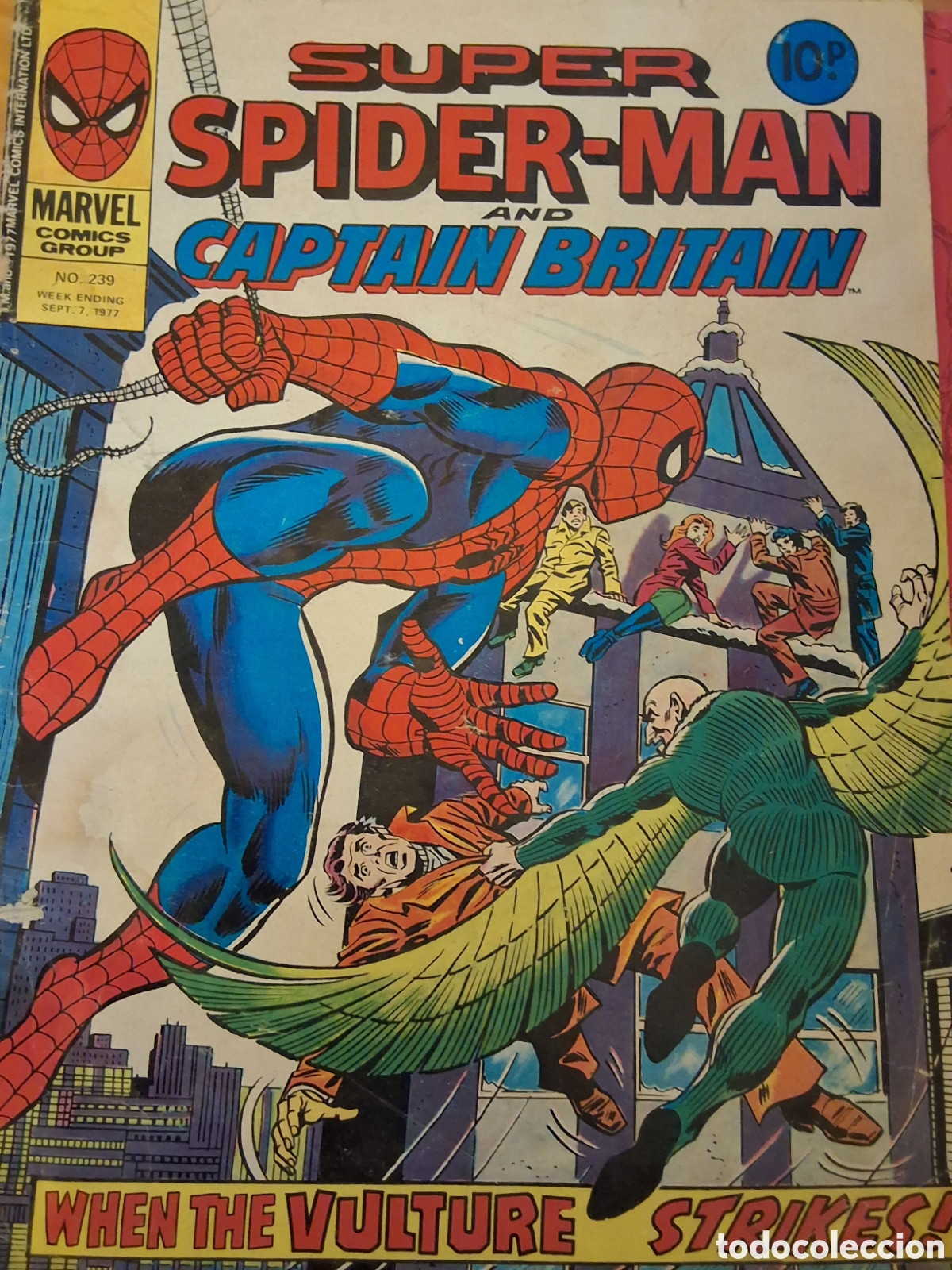 C&oacute;mics: Spiderman super y capitan britania comic en ingles 1977/9 - Foto 1