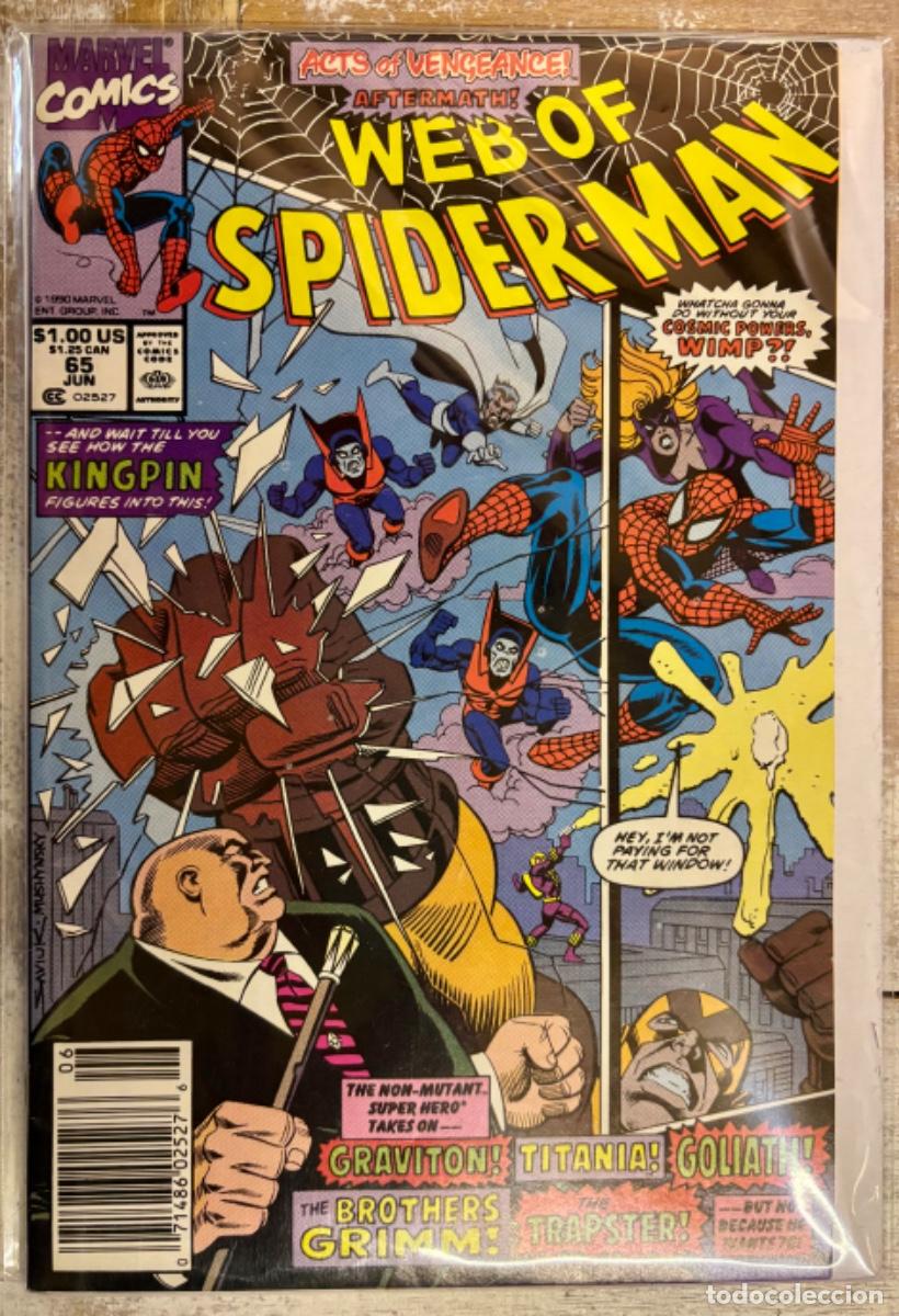 C&oacute;mics: WED OF SPIDER-MAN, C&Oacute;MIC DE SPIDERMAN. 1990 MARVEL 65 JUN. - Foto 1