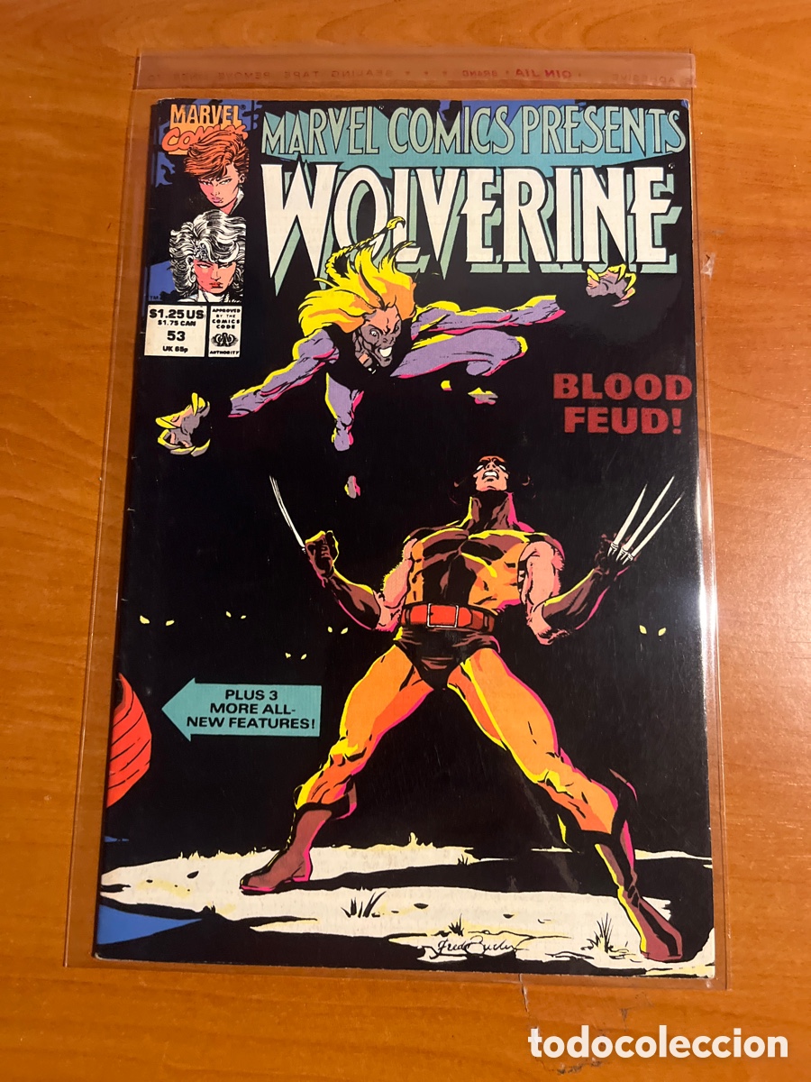 C&oacute;mics: MARVEL COMICS PRESENTS WOLVERINE, N&Uacute;MERO 53, (MARVEL COMICS) - Foto 1