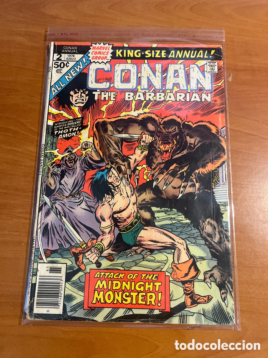 C&oacute;mics: CONAN THE BARBAR&Iacute;AN KING SIZE ANNUAL, (MARVEL COMICS) - Foto 1