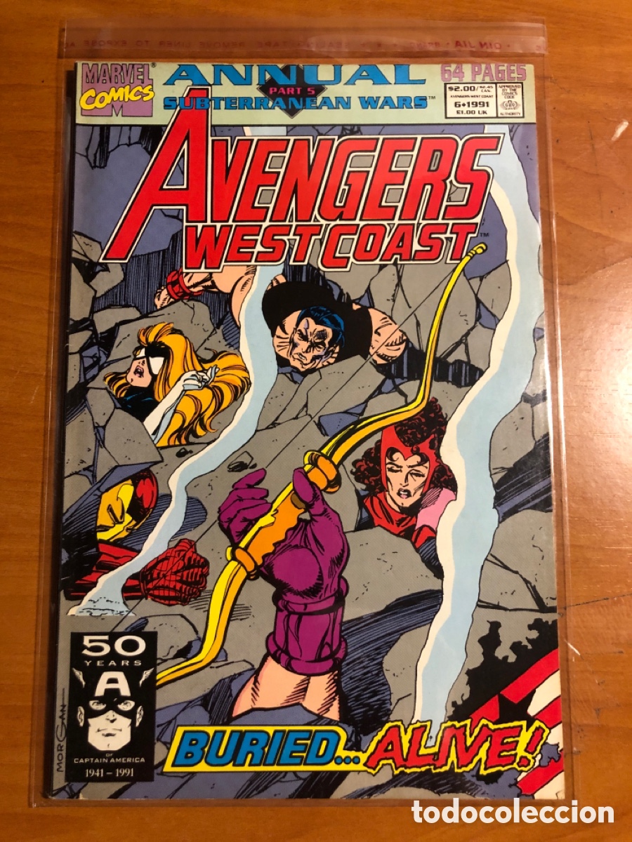C&oacute;mics: AVENGERS WEST COAST, ANNUAL SUBTERRANEAN WARS, (MARVEL COMICS) - Foto 1