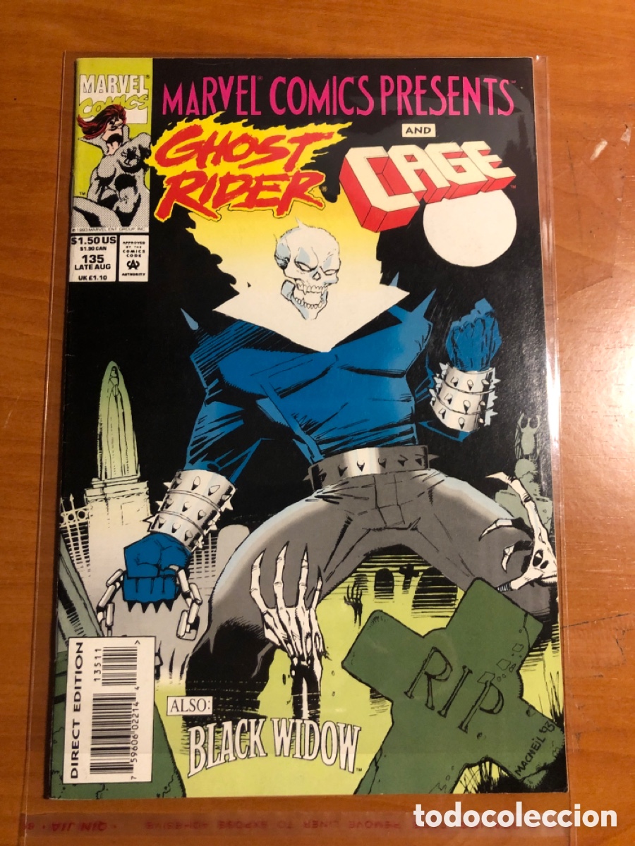 C&oacute;mics: MARVEL COMICS PRESENTS WOLVERINE Y GHOST RIDER, NUMERO 135, (MARVEL COMICS), DOBLE PORTADA!! - Foto 2