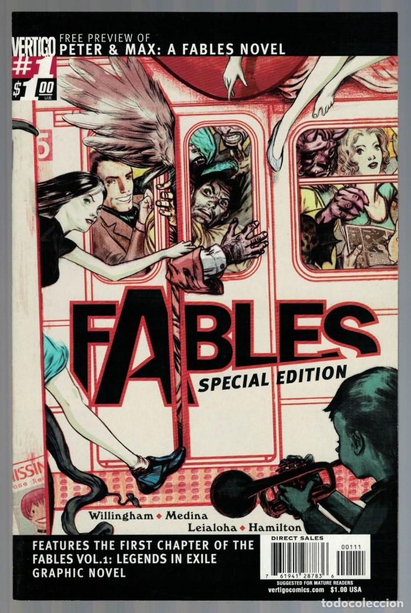 C&oacute;mics: FABLES #1 VF/NM -Peter & Max PREVIEW SPECIAL EDITION- DC COMICS 2009 - Foto 1