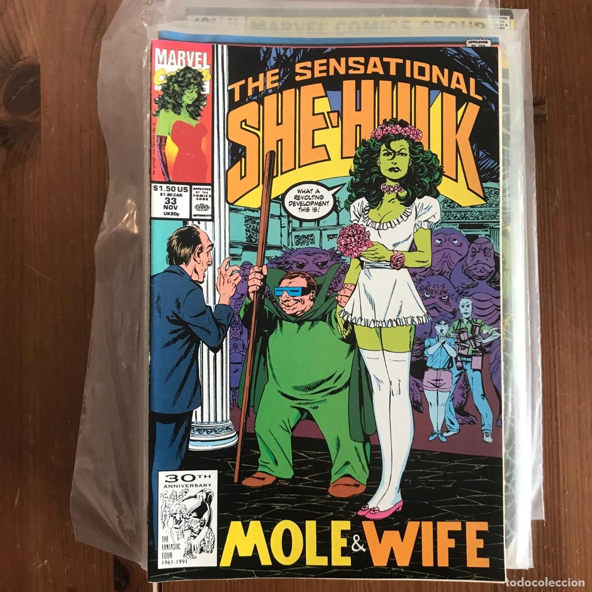 C&oacute;mics: MARVEL: SHE-HULK #33 - EN INGL&Eacute;S EDICI&Oacute;N USA 1991 - Foto 1
