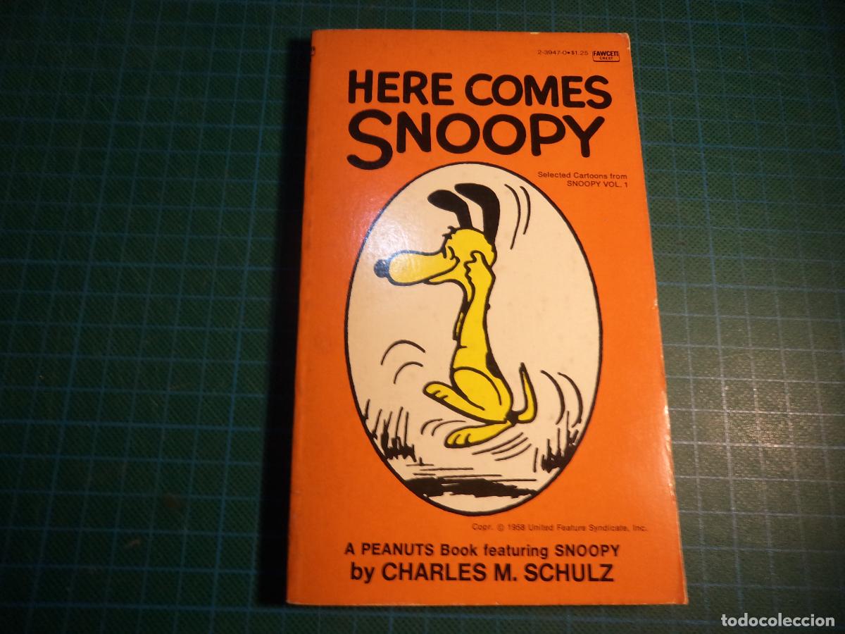 C&oacute;mics: Here comes Snoopy. Fawcett Crest. En ingles - Foto 1