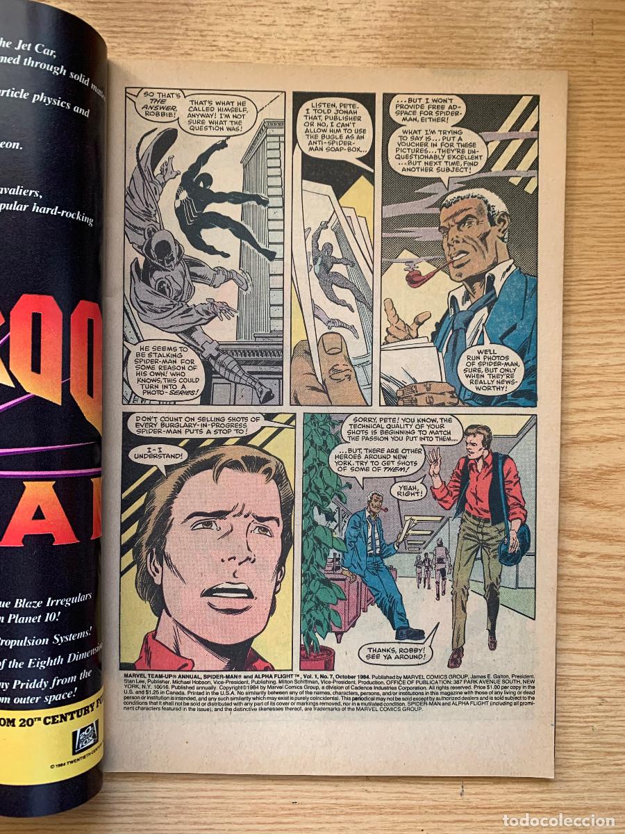 C&oacute;mics: Marvel Team Up Annual # 7: Spiderman & Alpha Flight - Foto 2