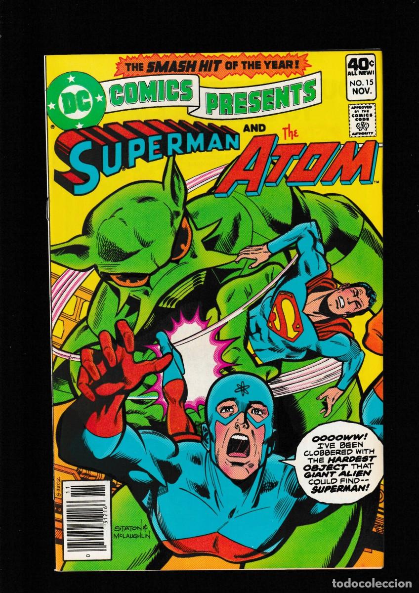 C&oacute;mics: DC COMICS PRESENTS 15 SUPERMAN & ATOM - DC 1979 VFN/NM - Foto 1