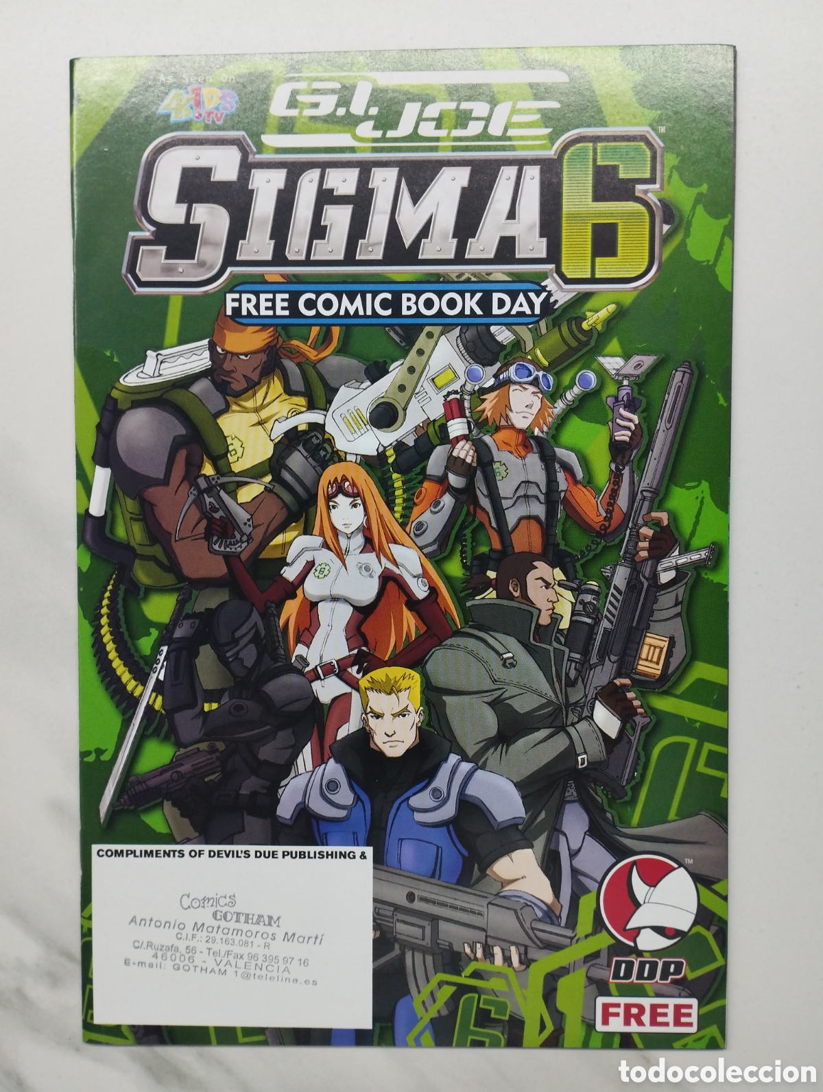 C&oacute;mics: GI Joe Sigma6 FCBD edition - Foto 1