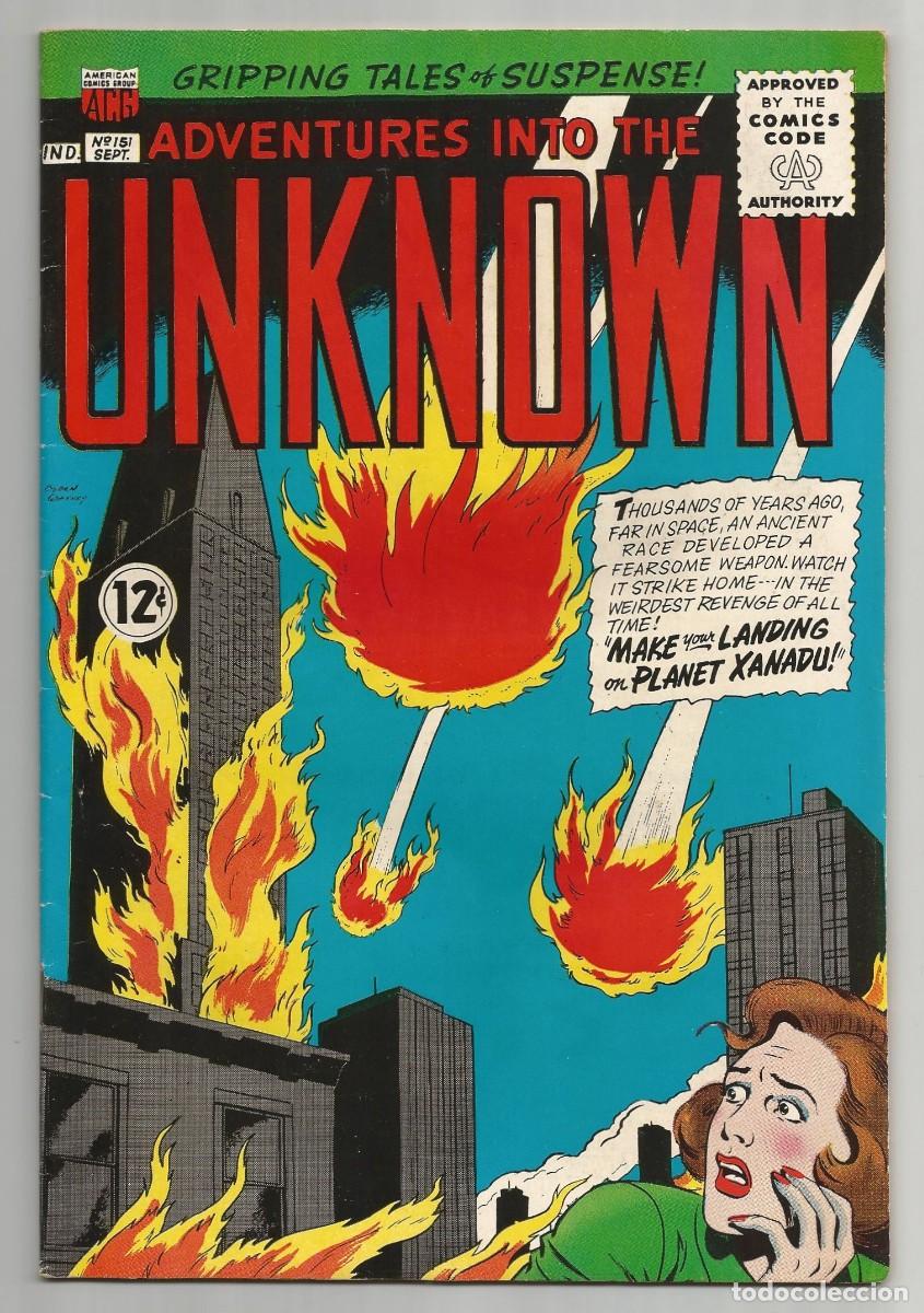 C&oacute;mics: ADVENTURES INTO THE UNKNOWN #151 VF(8.0), ACG COMICS 1964 - Foto 1
