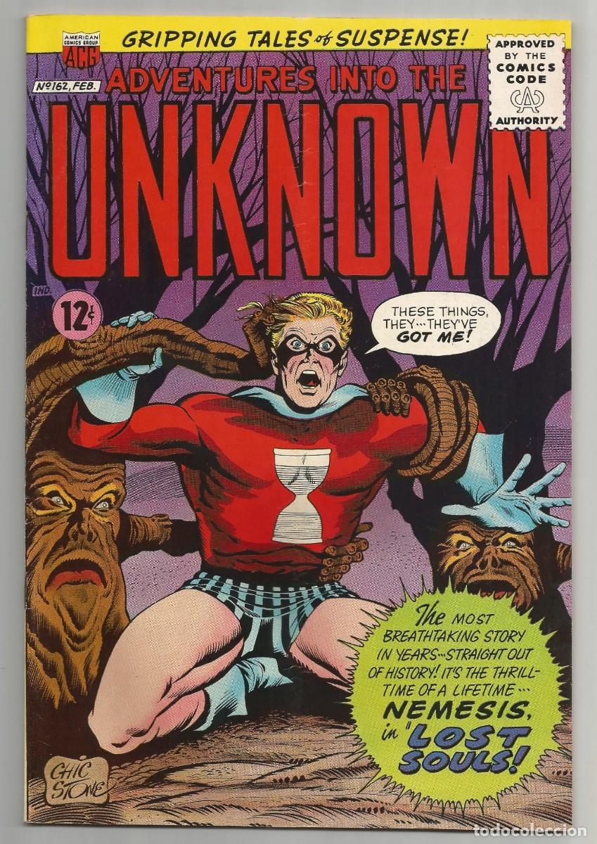 C&oacute;mics: ADVENTURES INTO THE UNKNOWN #162 FN/VF(7.0), ACG COMICS 1966 - Foto 1