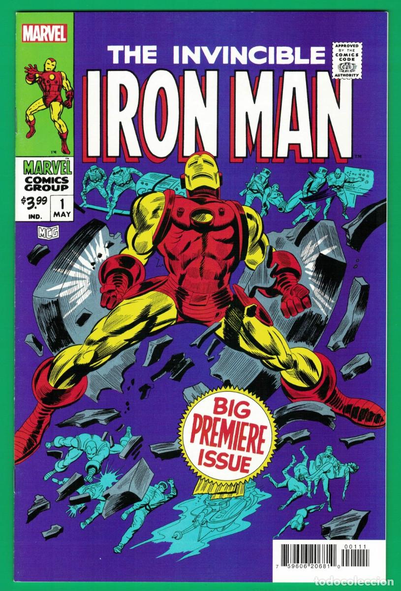 C&oacute;mics: IRON MAN #1, FACSIMIL MARVEL COMICS 2023 - Foto 1