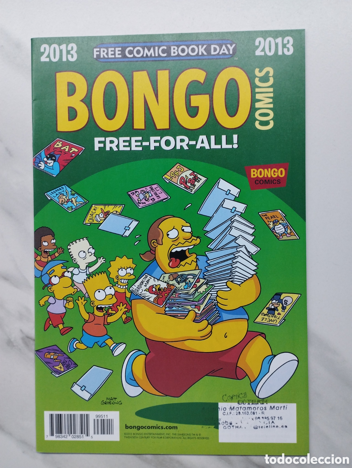 C&oacute;mics: Bongo Comics Free For All FCBD edition 2013 - Foto 1