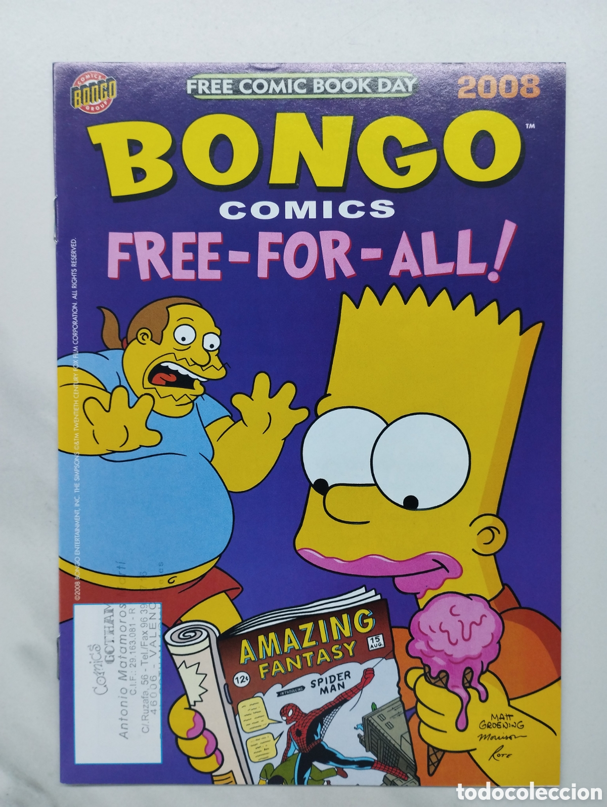 C&oacute;mics: Bongo Comics Free For All FCBD edition 2008 - Foto 1