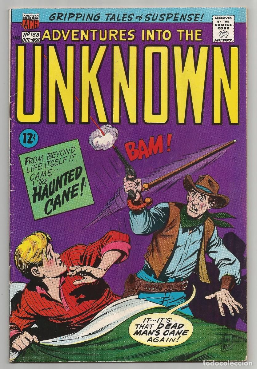 C&oacute;mics: ADVENTURES INTO THE UNKNOWN #168 FN+(6.5), ACG COMICS 1966 - Foto 1