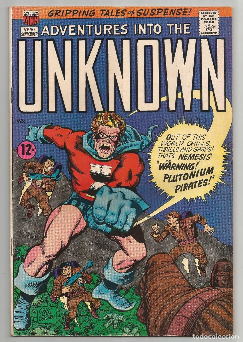 C&oacute;mics: ADVENTURES INTO THE UNKNOWN #167 FN+(6.5), ACG COMICS 1966 - Foto 1