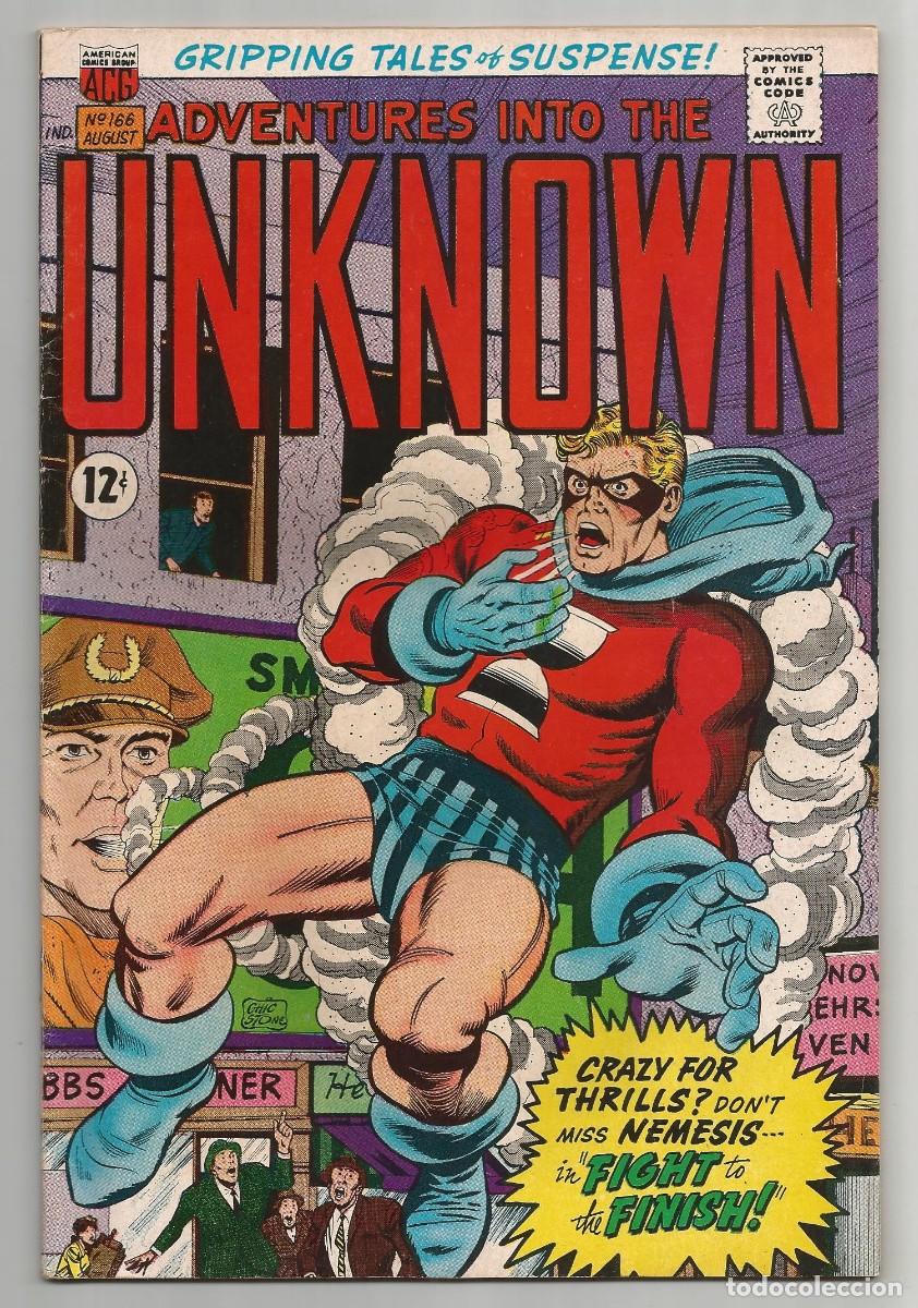 C&oacute;mics: ADVENTURES INTO THE UNKNOWN #166 FN+(6.5), ACG COMICS 1966 - Foto 1