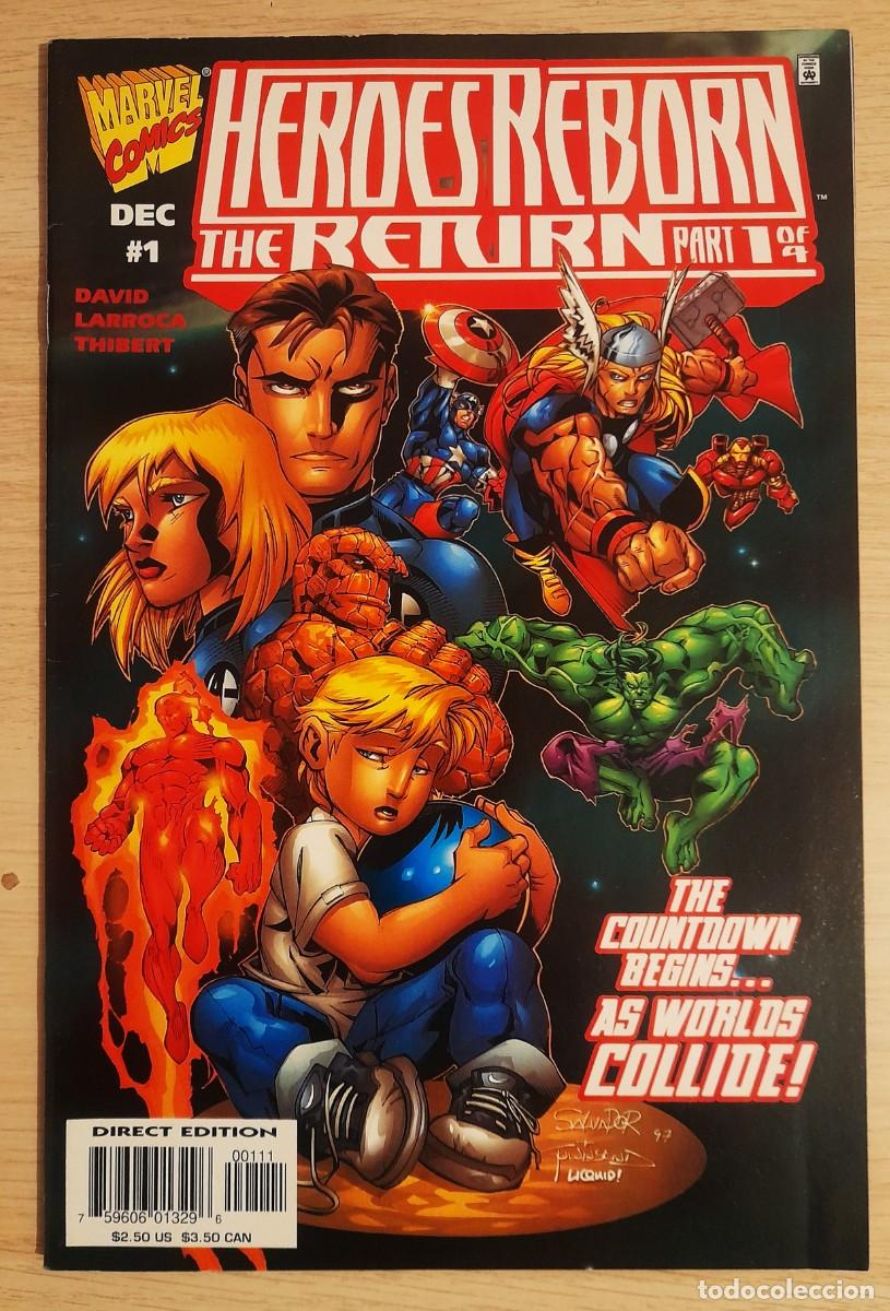 C&oacute;mics: Heroes Reborn : The Return - Coleccion Completa de 4 Comics - Marvel - Foto 1
