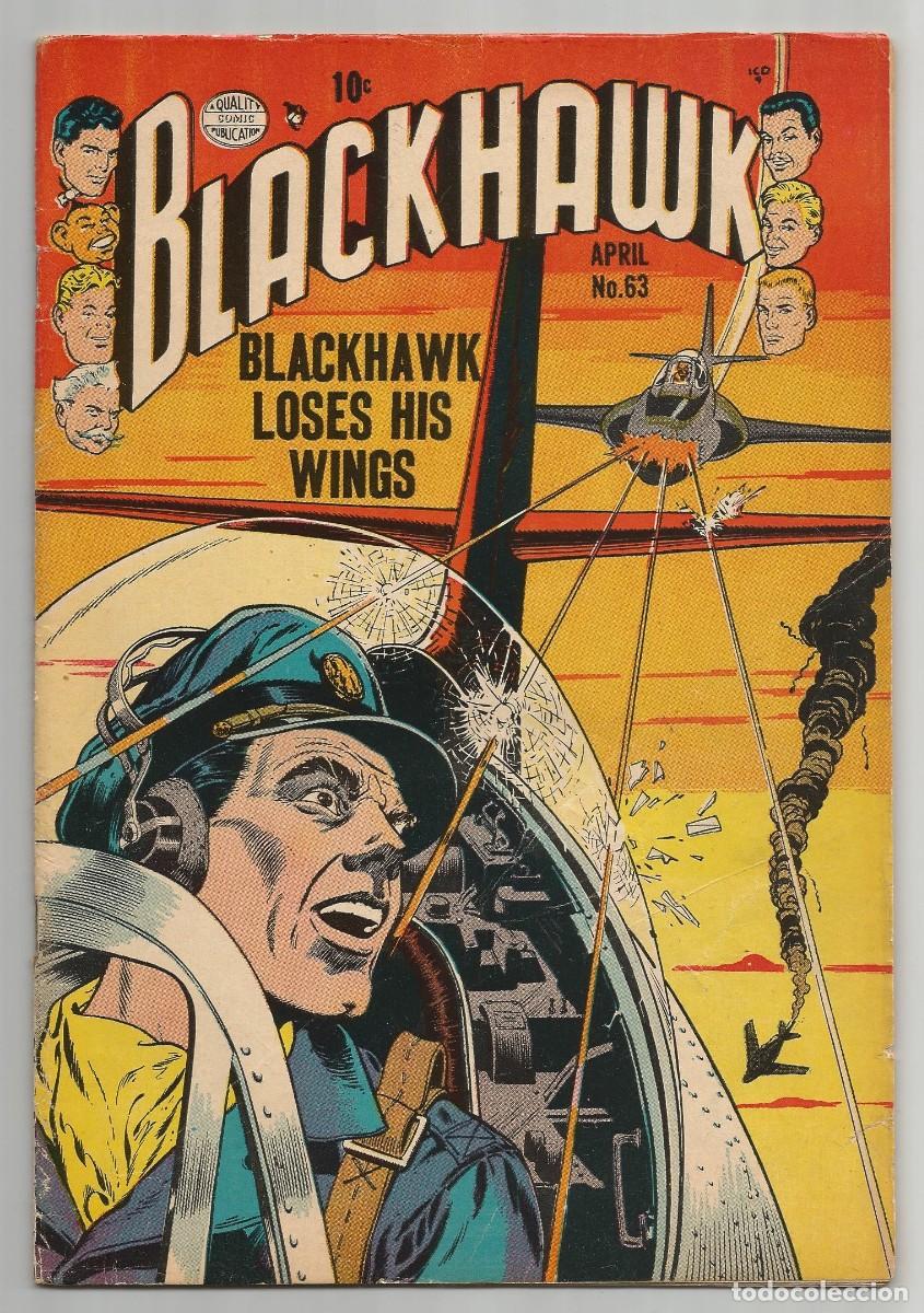 C&oacute;mics: BLACKHAWK #63 VG/FN(5.0), QUALITY COMICS 1953 - Foto 1