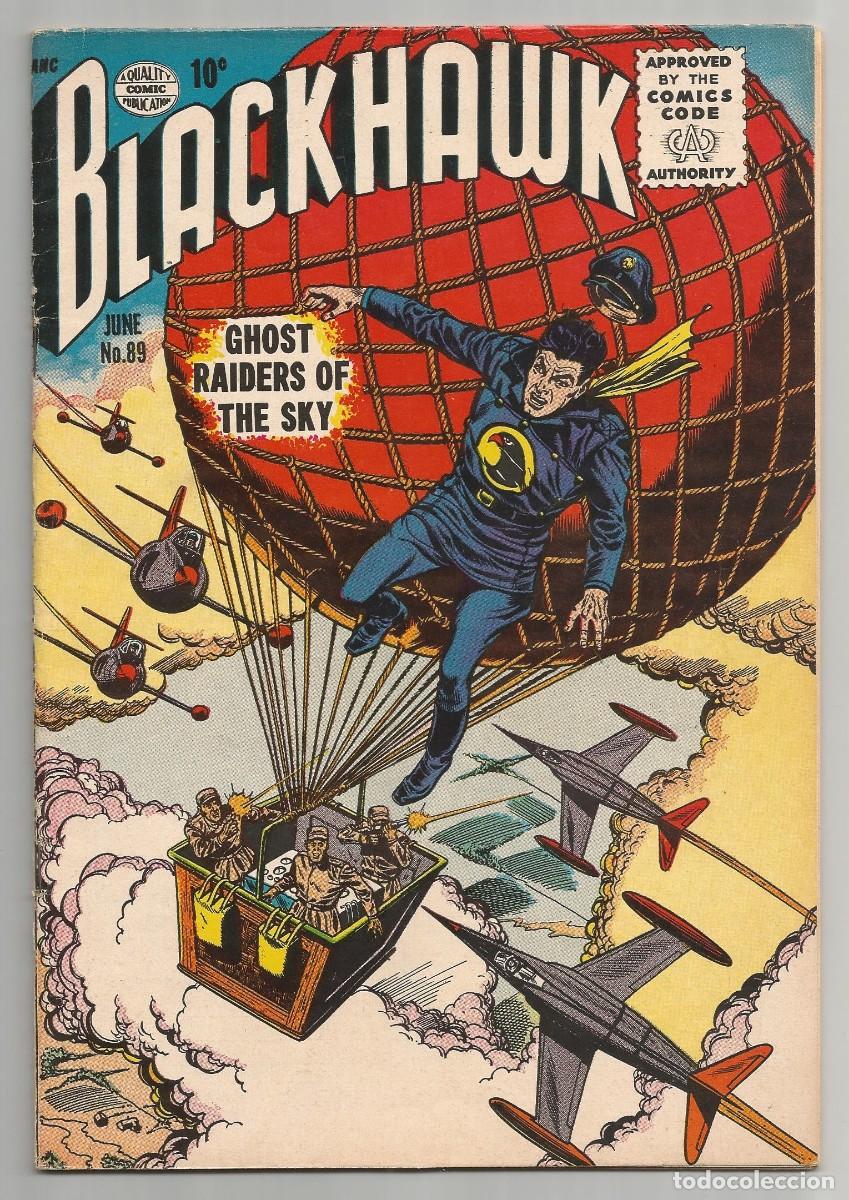 C&oacute;mics: BLACKHAWK #89 FN(6.0), QUALITY COMICS 1955 - Foto 1