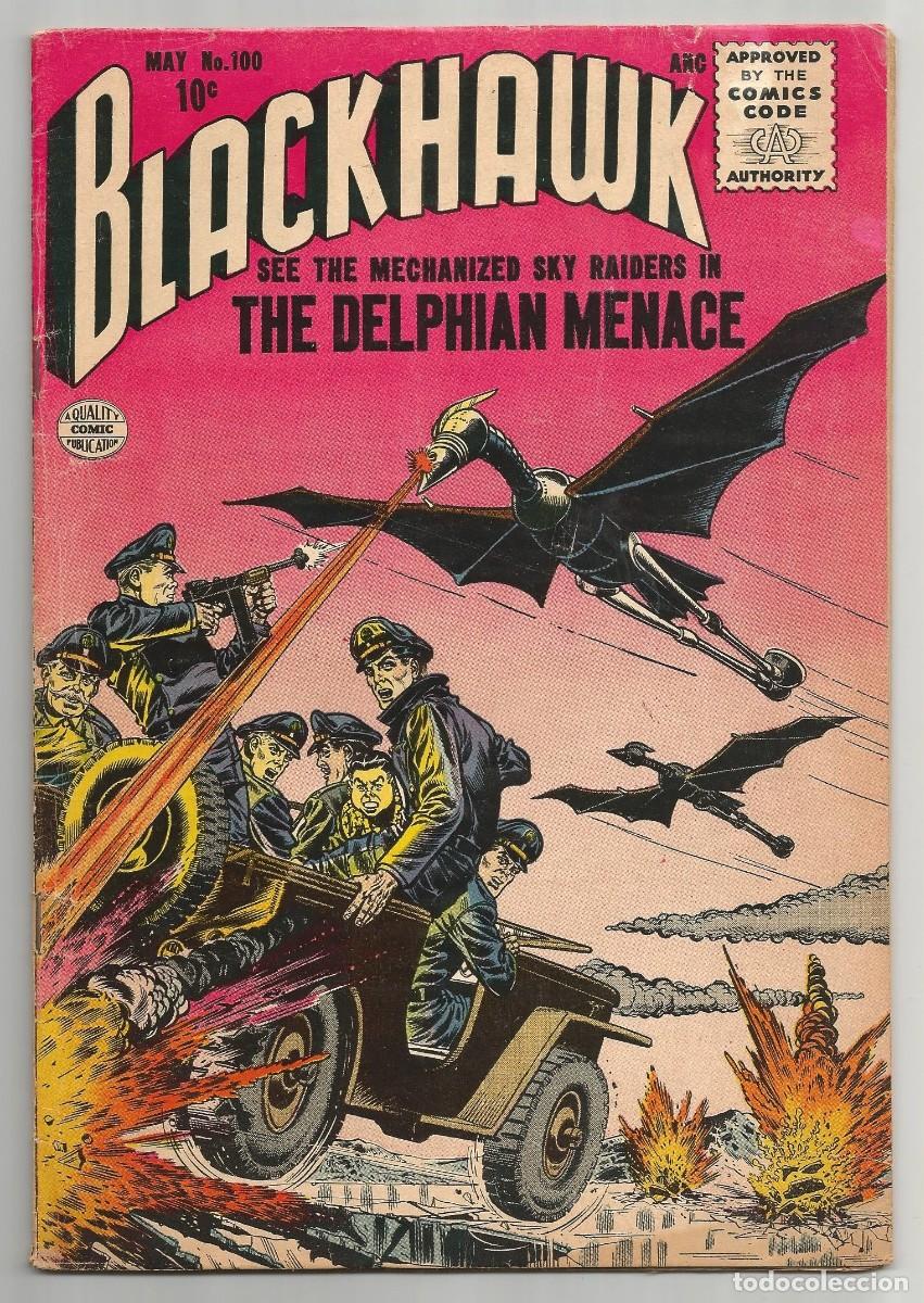 C&oacute;mics: BLACKHAWK #100 FN-(5.5), QUALITY COMICS 1956 - Foto 1
