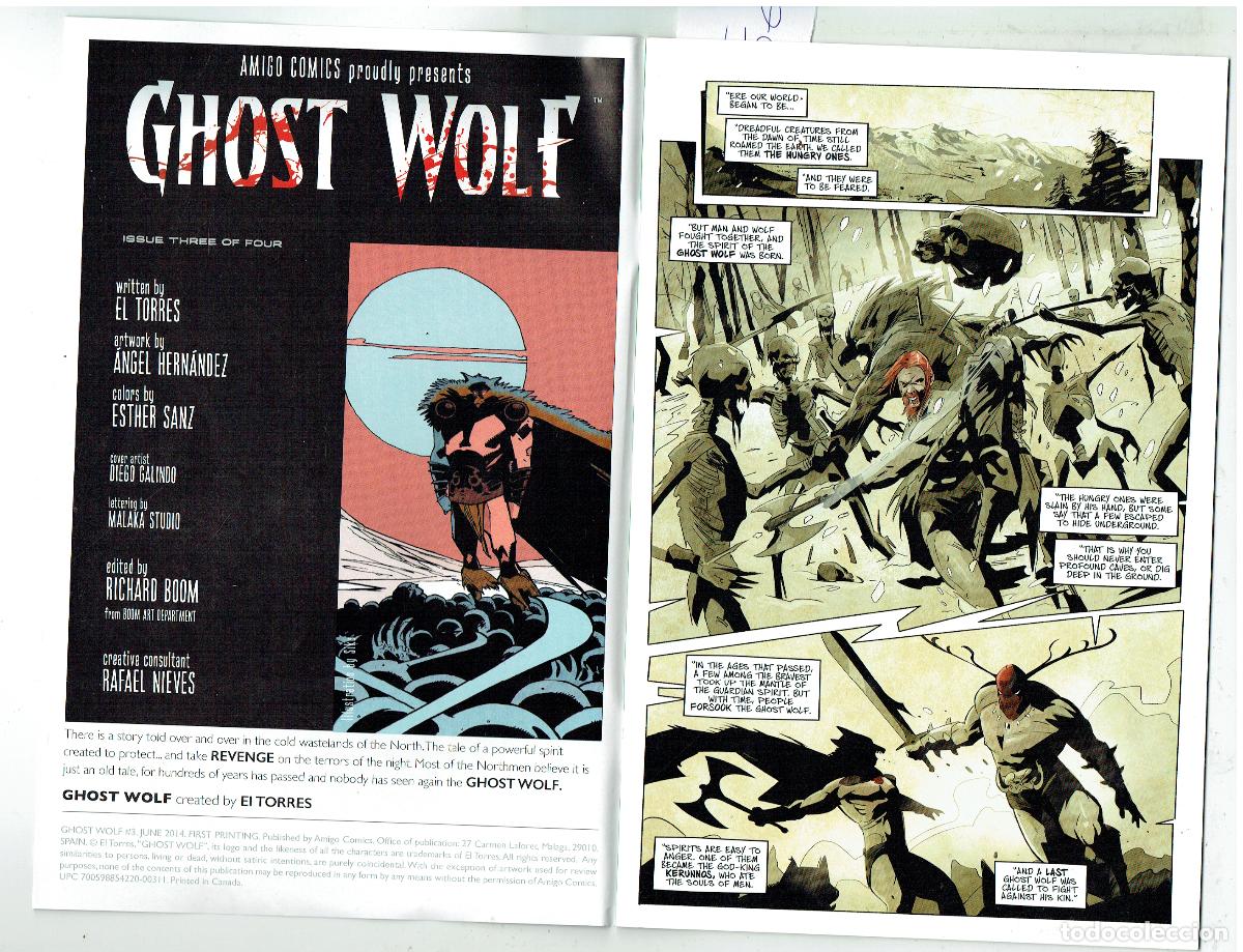 C&oacute;mics: GHOST WOLF. AMIGO COMIC. ORIGINAL USA. EN INGLES. (P/B65.3) - Foto 2