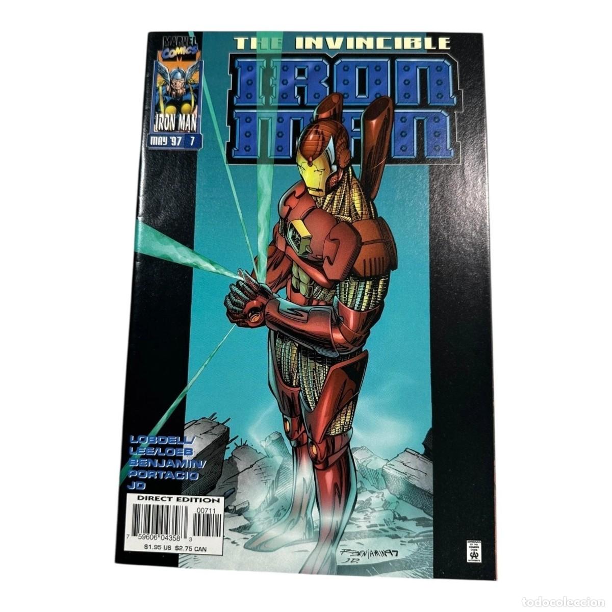 C&oacute;mics: Invincible Iron Man #7 Marvel Comic Book May 1997 - Foto 1