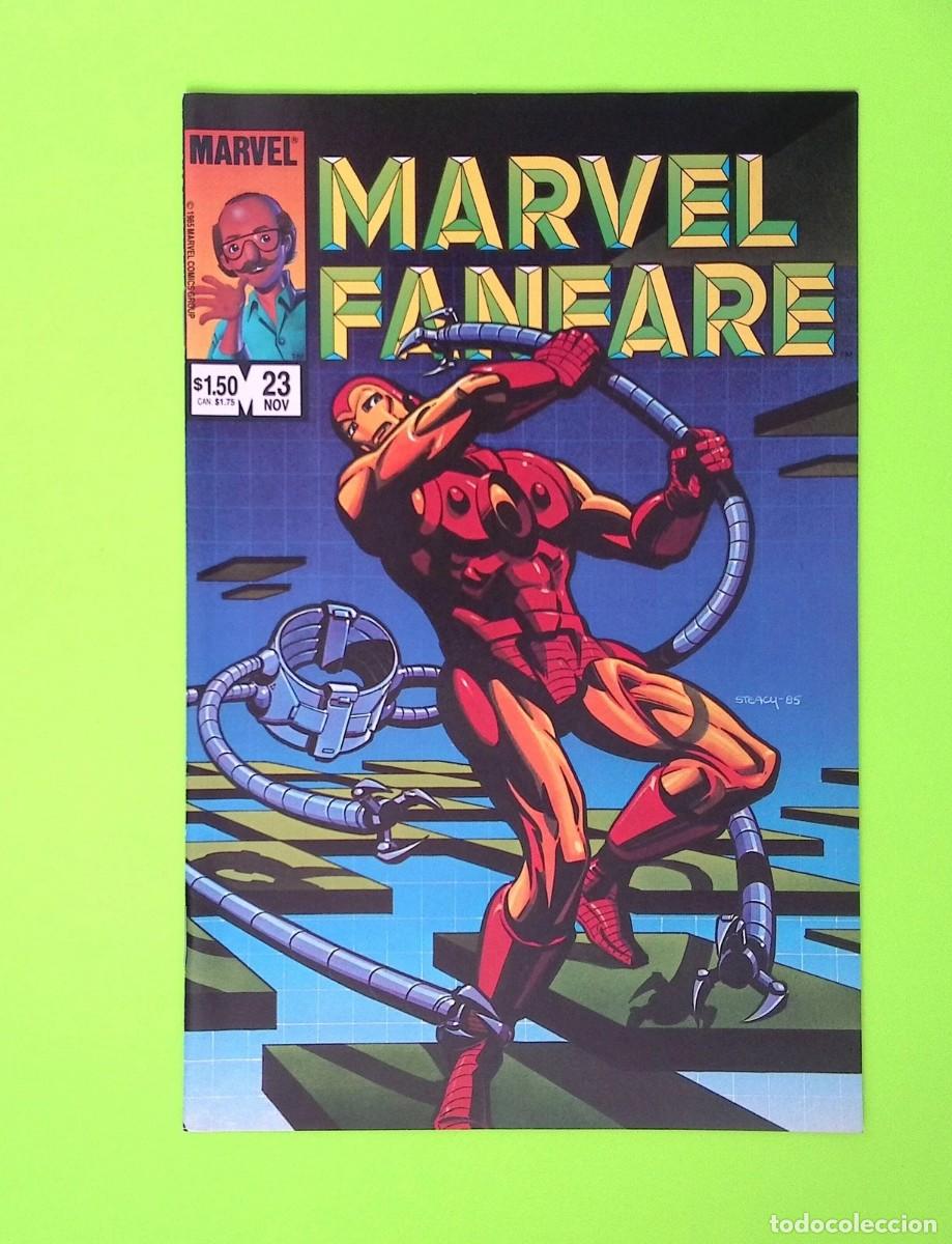 C&oacute;mics: Marvel Fanfare Comic Book #23 Marvel Comics 1985 Iron Man - Foto 1