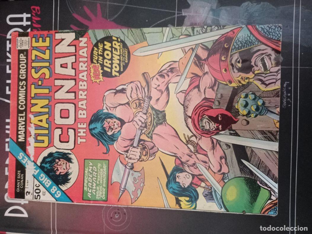 C&oacute;mics: CONAN THE BARBARIAN GIANT-SIZE COMPLETA 5N&ordm; MARVEL - Foto 4