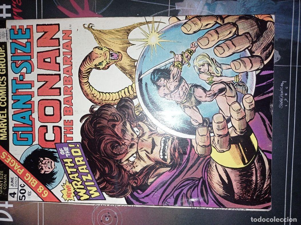C&oacute;mics: CONAN THE BARBARIAN GIANT-SIZE COMPLETA 5N&ordm; MARVEL - Foto 5